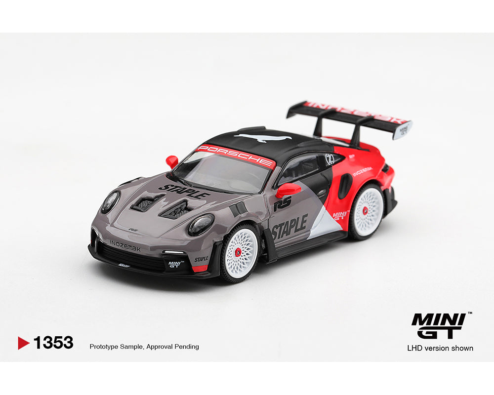 (COMING SOON) MINI GT 1/64 Porsche 911 GT3 RS STAPLE x INOZETEK – Limited Edition