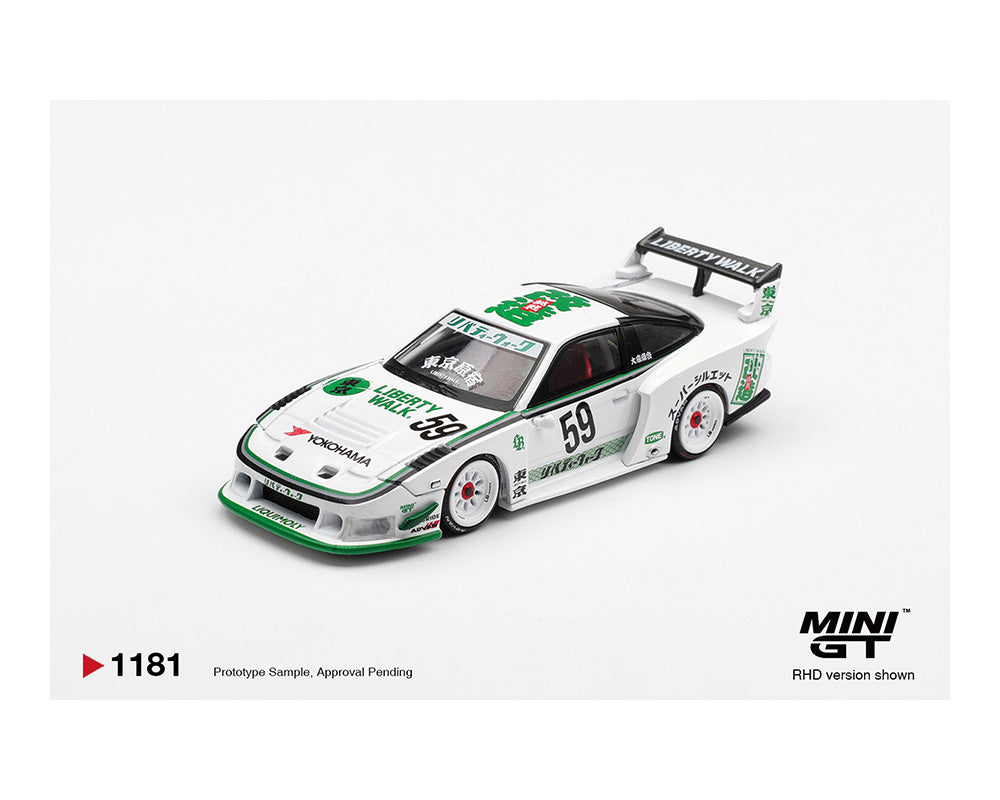 (COMING SOON) MINI GT 1/64 Nissan LB-Silhouette 180SX – White
