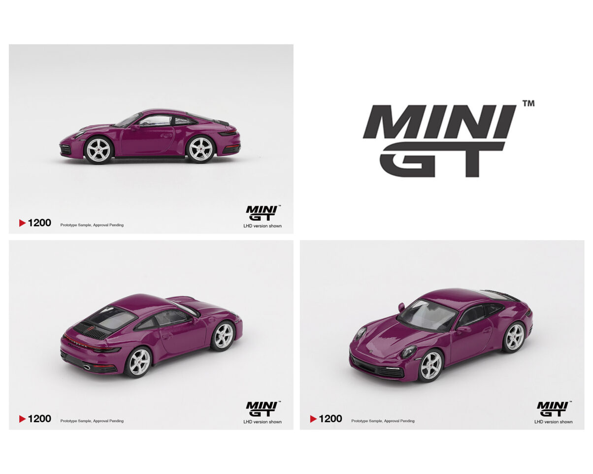 (COMING SOON) MINI GT 1/64 Porsche 911 (992.1) Rubystone Red Set of 4 – Special Edition