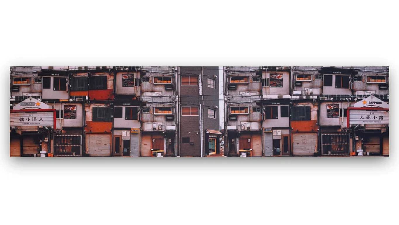 TURBO PADS 1/64 TOKYO WALL BACKGROUND 70CM X 17.5CM
