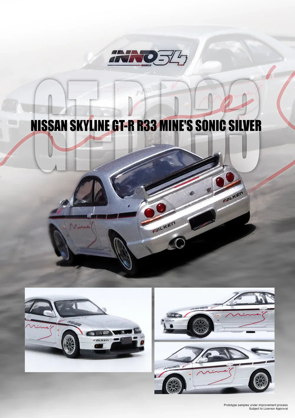 INNO64 1/64 NISSAN SKYLINE GT-R N1 (R33) TUNED BY "MINE&