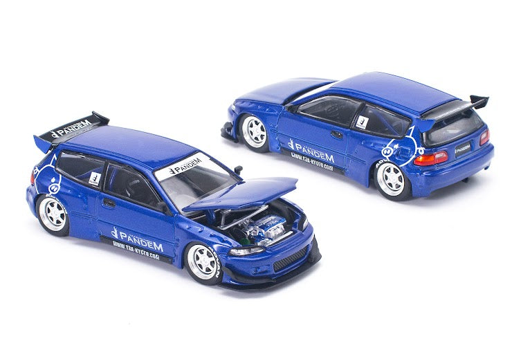 POP RACE 1/64 PANDEM CIVIC EG6 v1.5 METALLIC BLUE