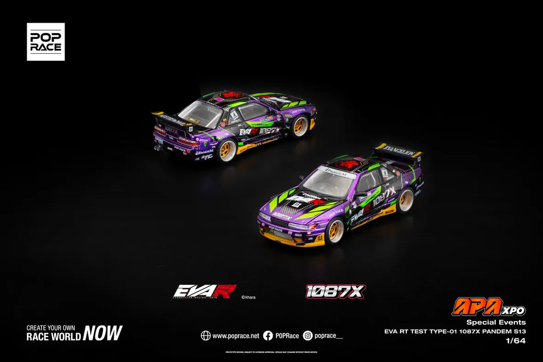 POP RACE 1/64 EVA RT TEST TYPE-01 1087X PANDEM S 13