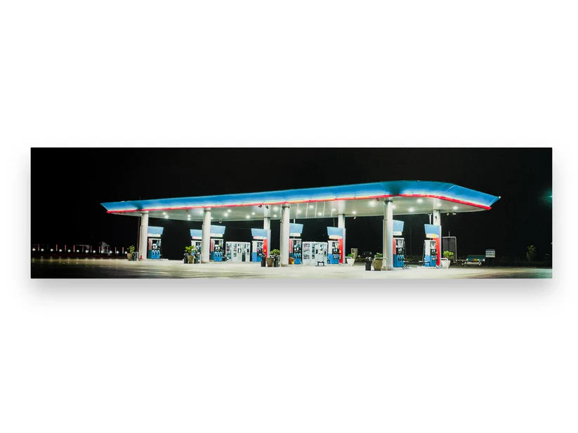 TURBO PADS 1/64Gas Station Night BACKGROUND 70CM X 17.5CM
