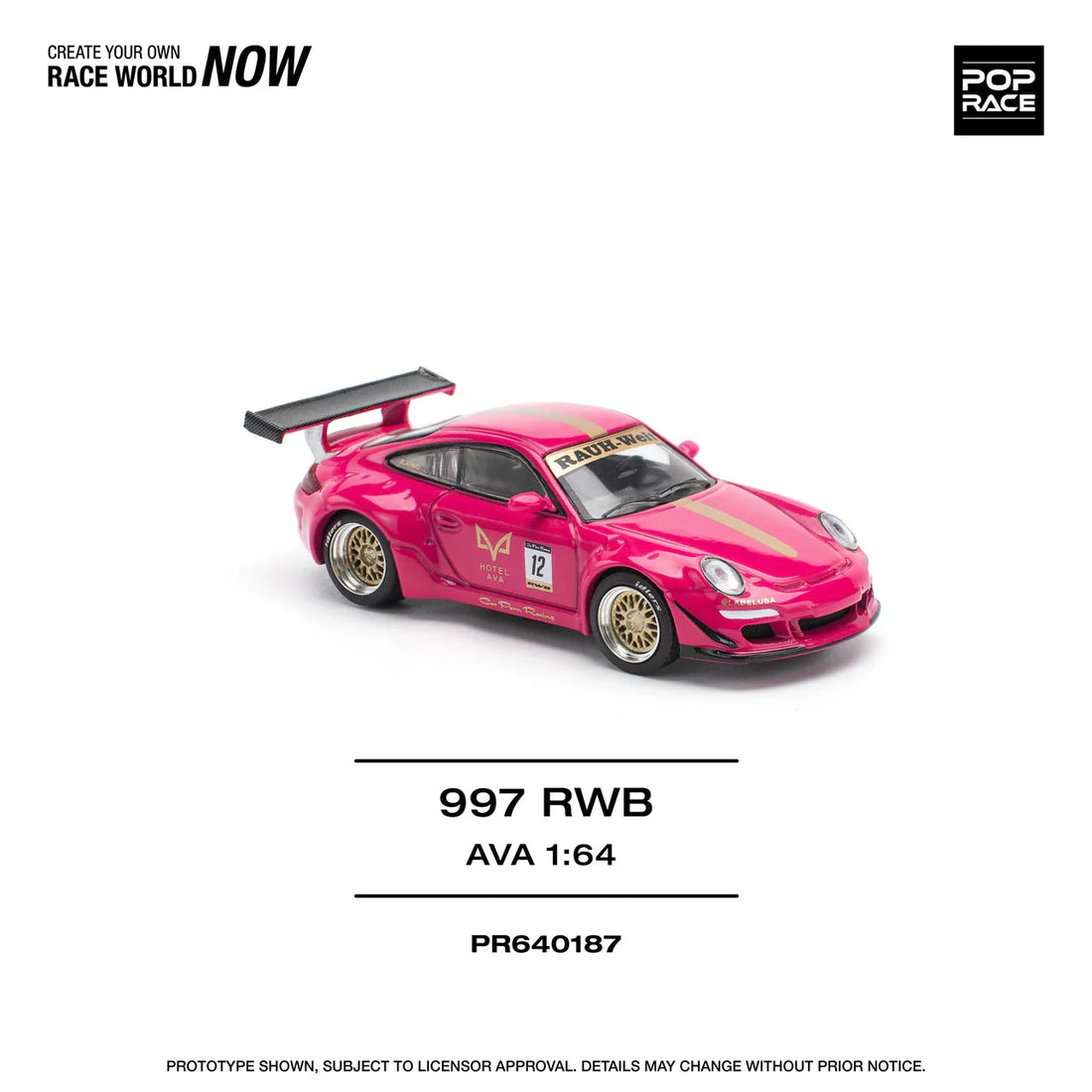 POP RACE 1/64 997 RWB PR64-187