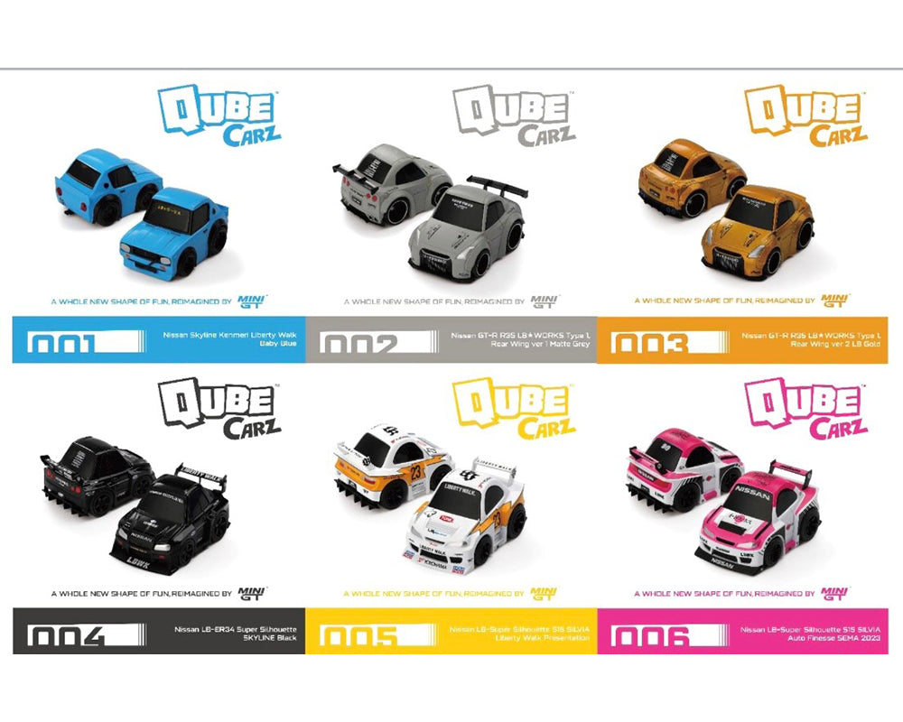 (COMING SOON) MINI GT 1/64 QubeCarz Series 1 Liberty Walk Assortment