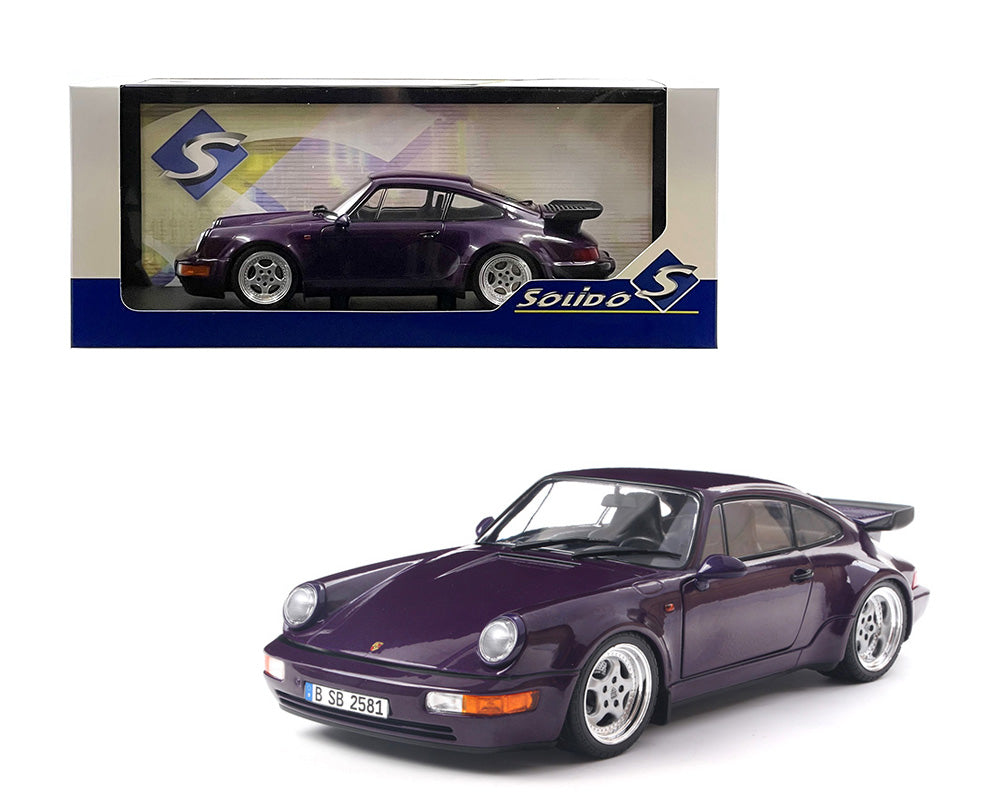 Solido 1:18 1990 Porsche 911 (964) Turbo – Violet Blue Metallic