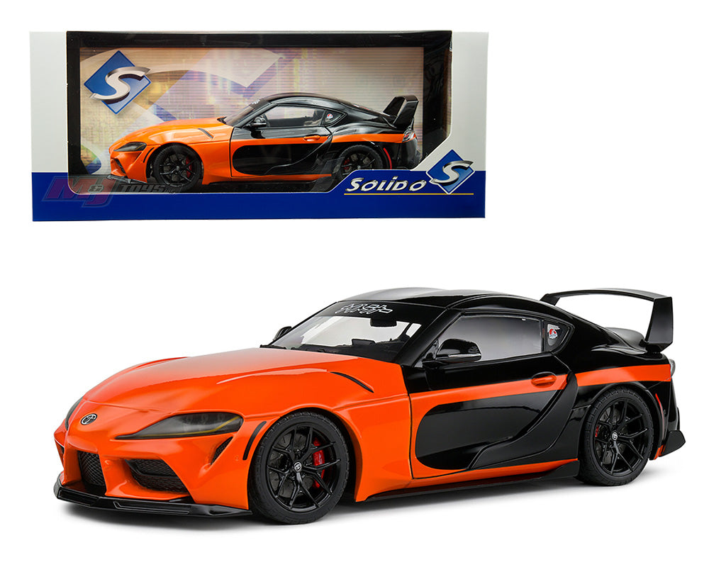 Solido 1:18 2024 Toyota GR Supra Streetfighter – Orange and Black