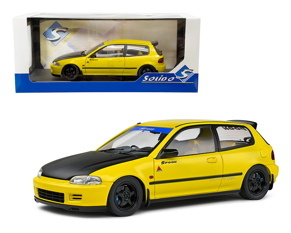 Solido 1:18 1991 Honda Civic (EG6) Spoon Version – Yellow Carnival