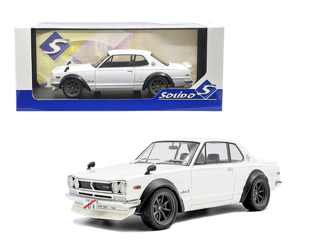 Solido 1:18 Nissan Skyline (C10) Hakosuka Works – White