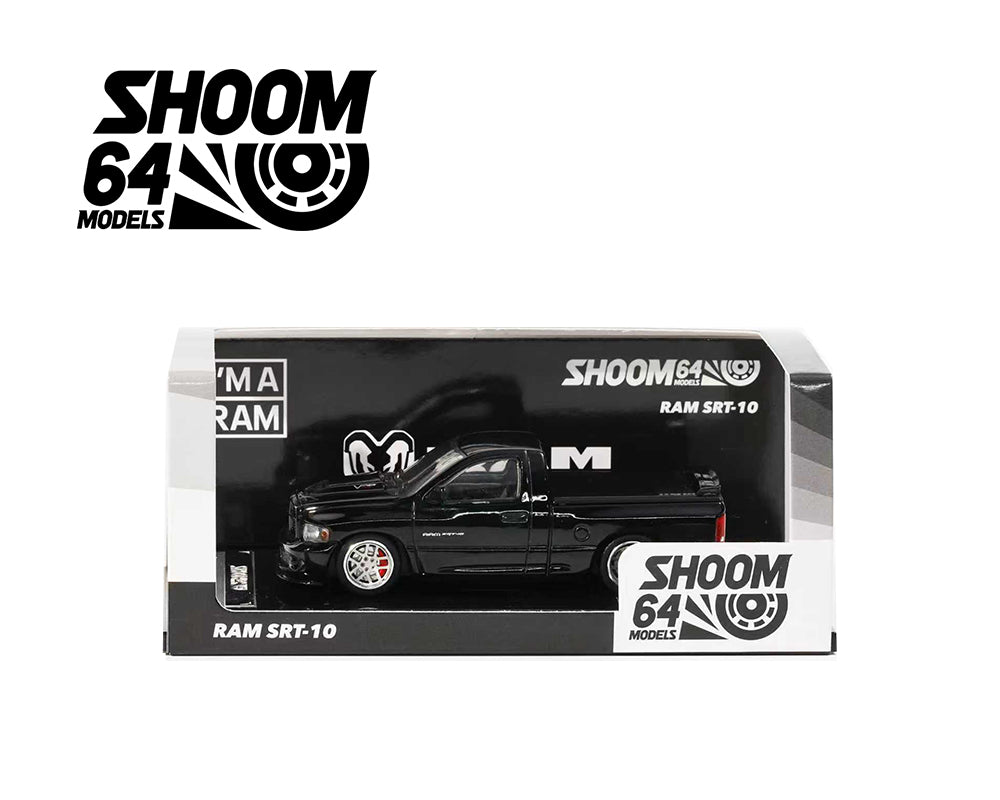 SHOOM64 1/64 DODGE 2003 RAM SR-10 TRUCK BLACK
