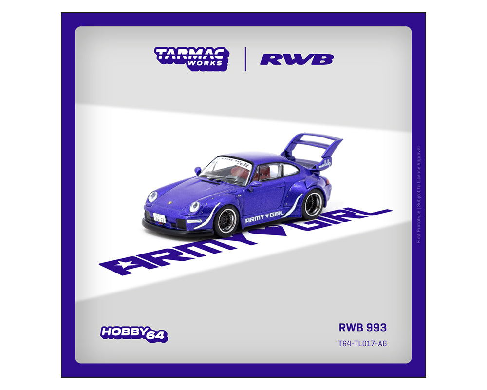 (COMING SOON) Tarmac Works 1:64 RWB 993 Army Girl