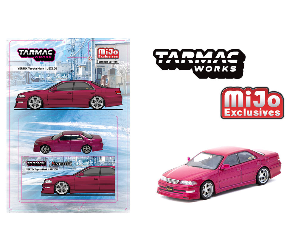 (COMING SOON) Tarmac Works 1:64 VERTEX Toyota Mark II JZX100 – Red Metallic – MiJo Exclusives