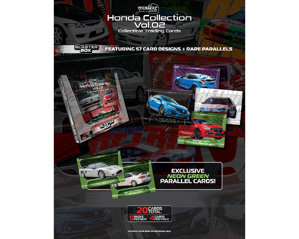 (COMING SOON) Tarmac Cards Honda Collection Vol. 2 Trading Cards – Limited Edition