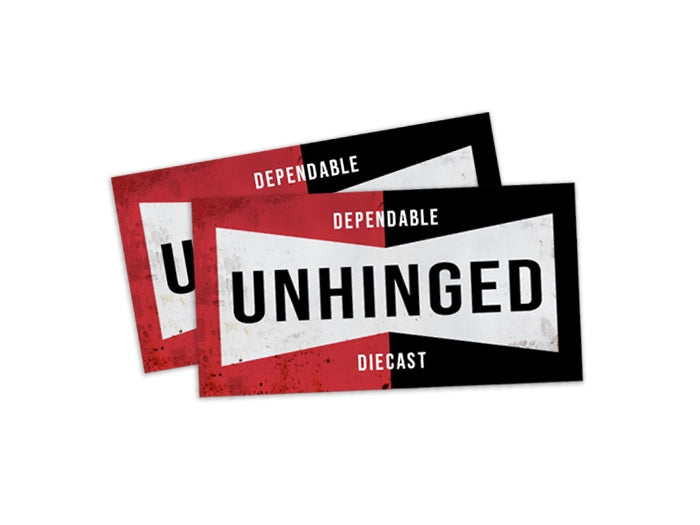 UNHINGED "CHAMPION" tribute sticker pack