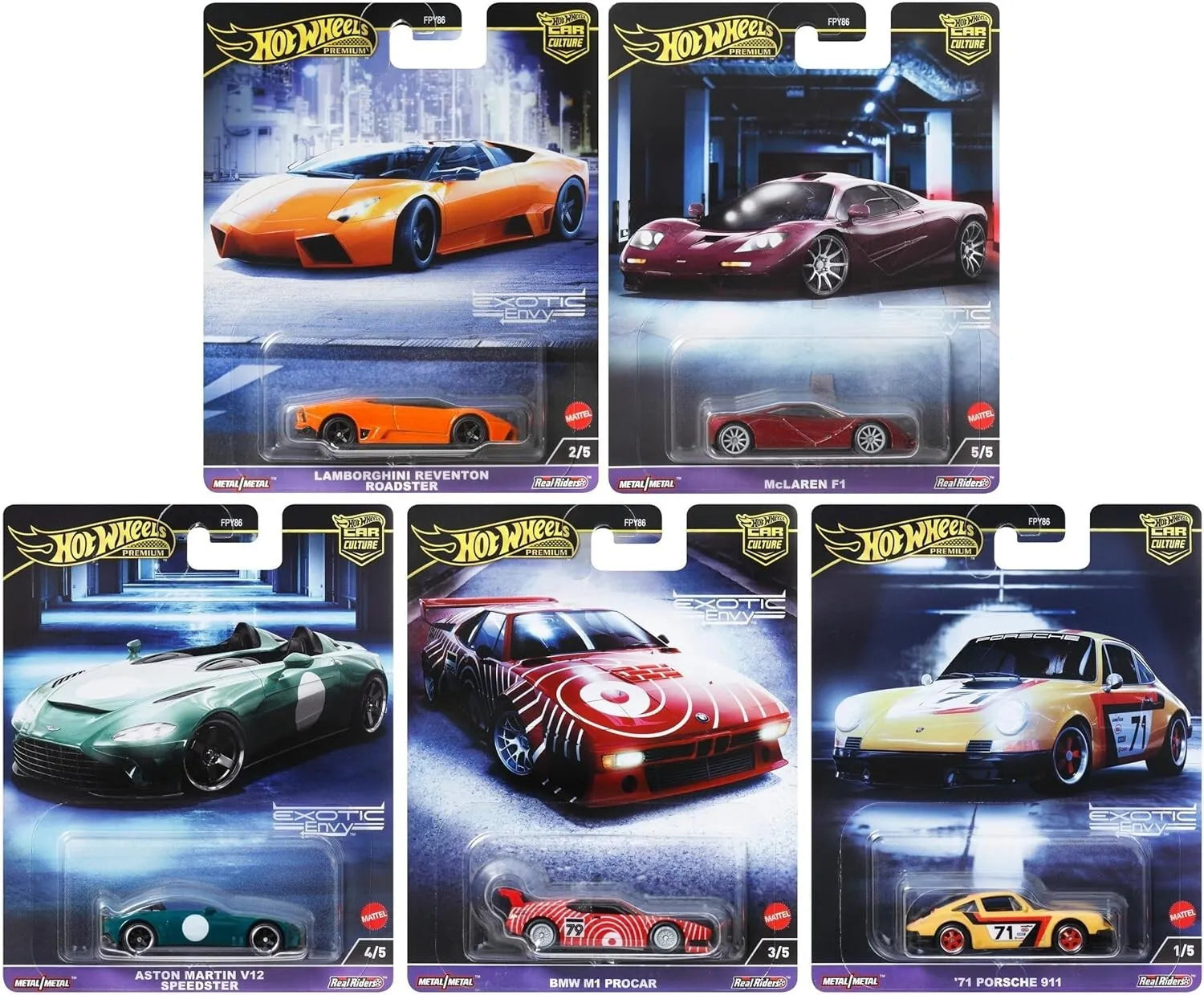 Hot Wheels 1:64 Car Culture 2024 G Case "EXOTIC ENVY" (+HOBBY PROTECT CASE)