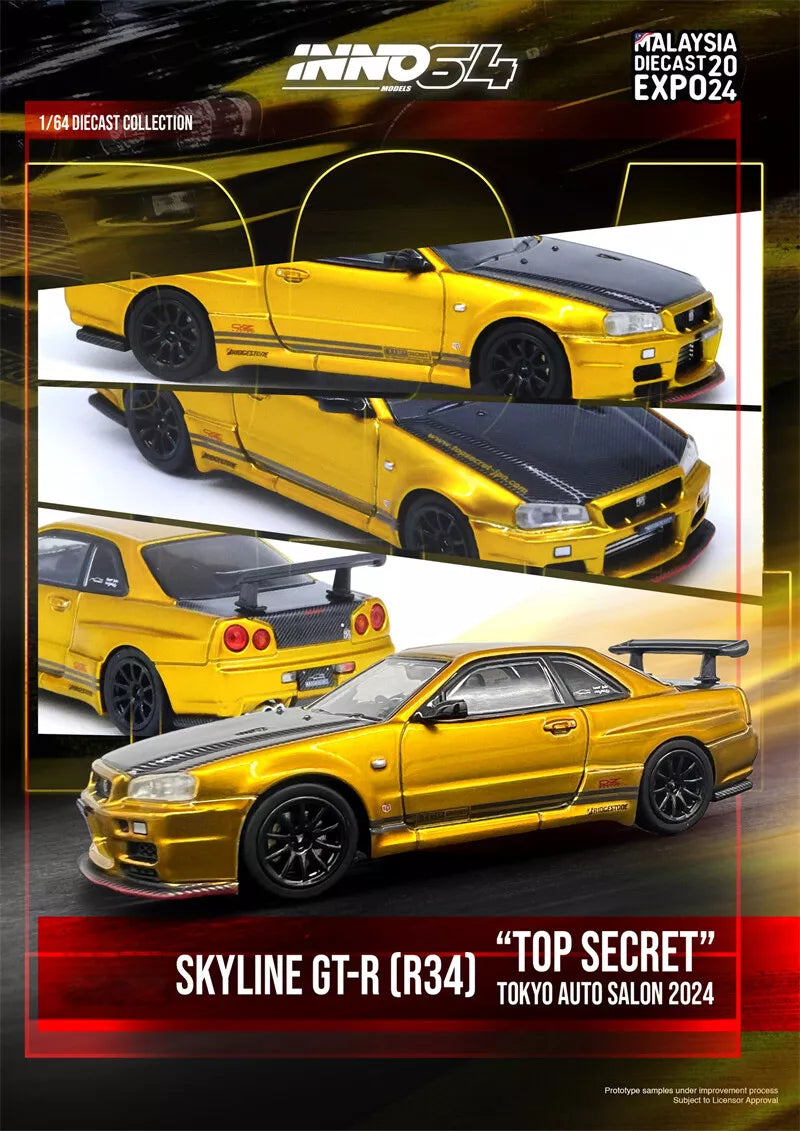 Inno64 Nissan Skyline GT-R R34 Top Secret Malaysia Diecast Expo 2024
