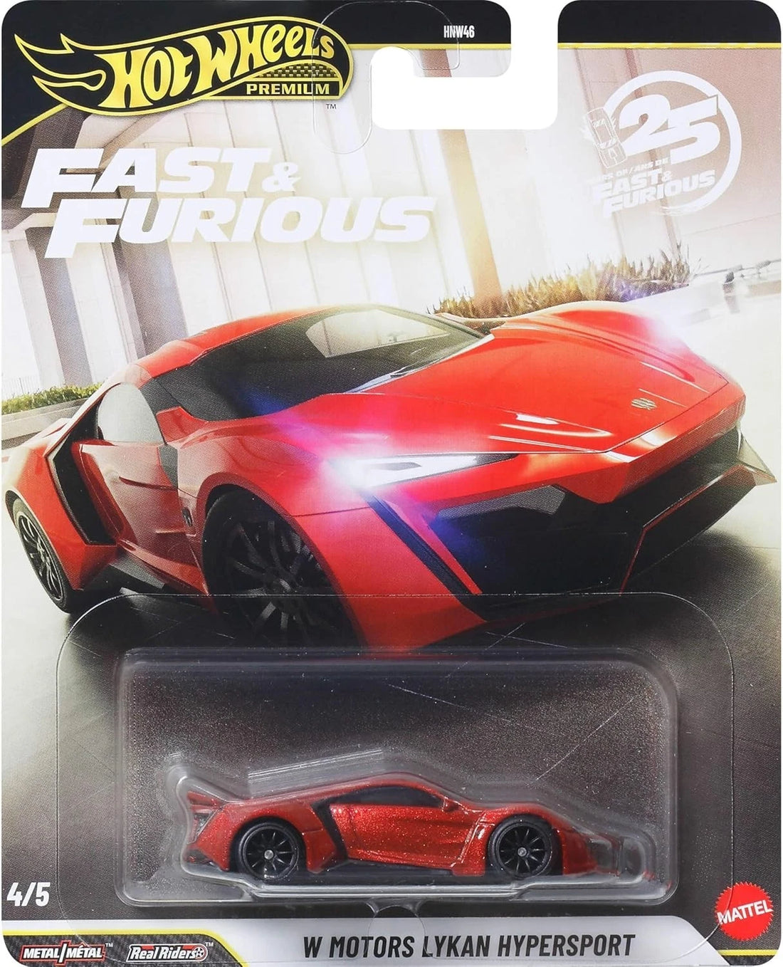 Hot Wheels 1/64 1969 W MOTORS LYKAN HYPERSPORT 25TH ANNIVERSARY