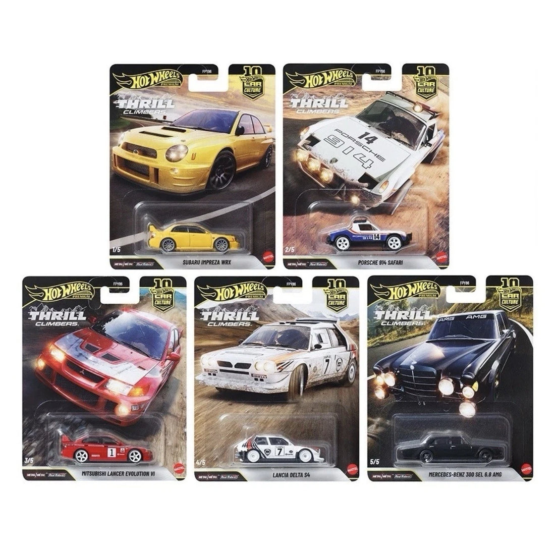 Hot Wheels 1:64 10th Anniversary 2026 Q Case – Thrill Climbers (+HOBBY PROTECT CASE)
