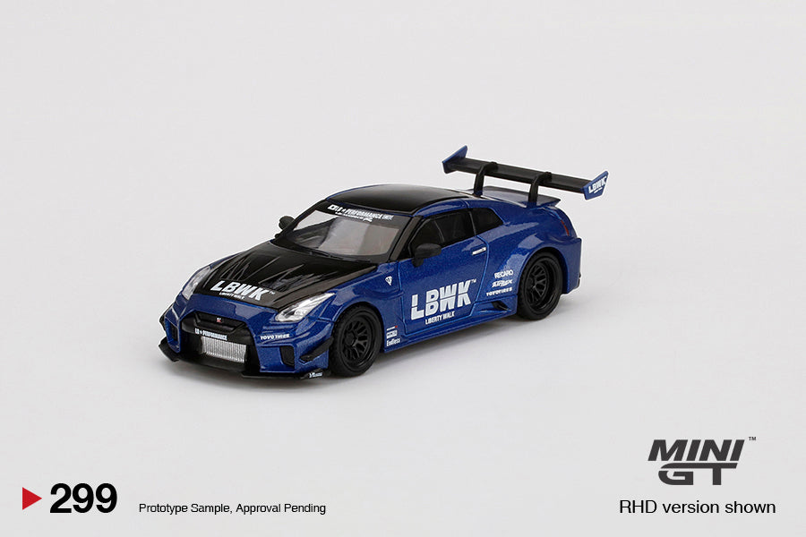 MINI GT 1/64 LB-Silhouette WORKS GT NISSAN 35GT-RR Ver.2 LBWK Blue