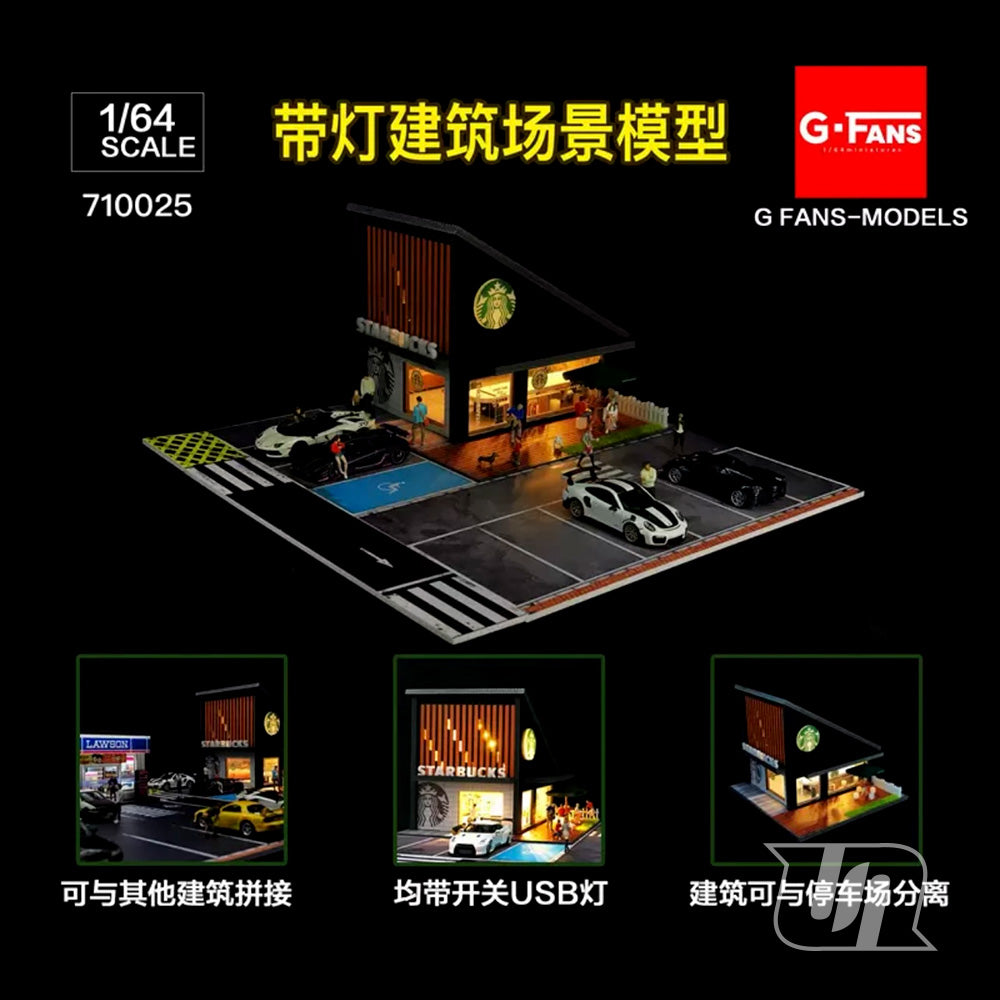 G.FANS 1/64 STARBUCKS DIORAMA