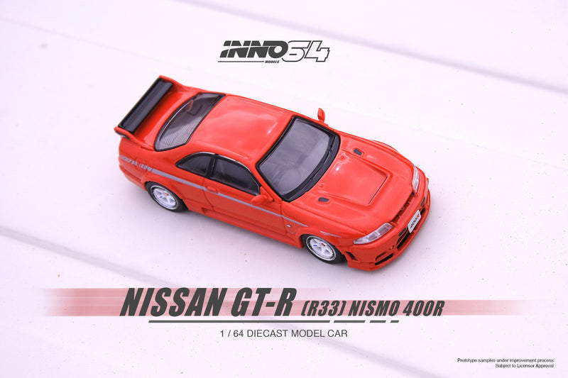 INNO64 1/64 NISSAN SKYLINE GT-R R33 NISMO 400R Super Clear Red II