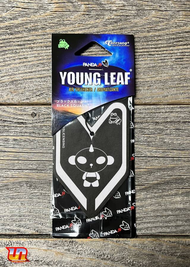 TREE FROG PANDA YOUNG LEAF BLACK SQUASH AIR FRESHENER