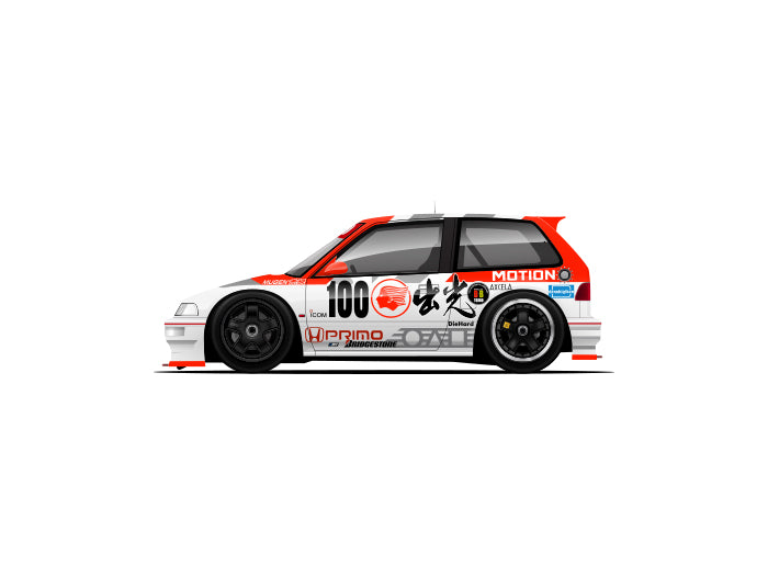 CAPSULE 1991 HONDA CIVIC (EF9) MUGEN IDEMITSU MOTION GR.A