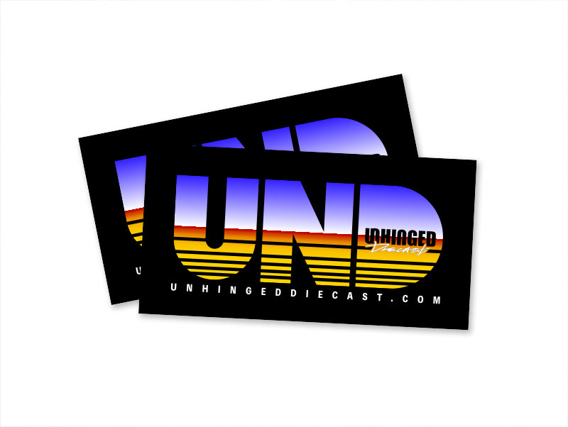 UNHINGED "JUN" chrome tribute sticker