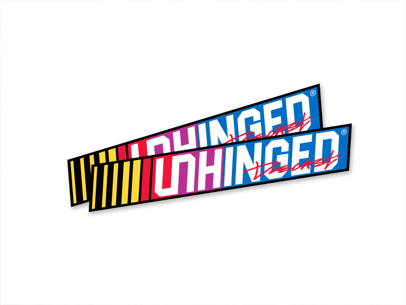 UNHINGED "NASCAR" tribute sticker pack