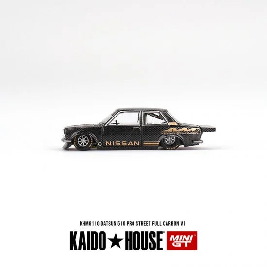 KAIDO HOUSE 1/64 Datsun 510 Pro Street Full Carbon V1- Black Carbon