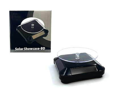 Display 1/64 3.5″ Solar Display Stand Turntable 360 Degree Rotating Black Base