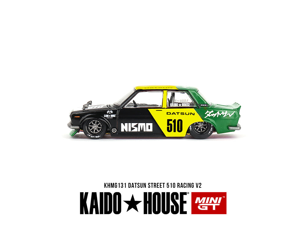 (PRE ORDER) KAIDO HOUSE 1/64 Datsun Street 510 Racing V2 – Black Yellow