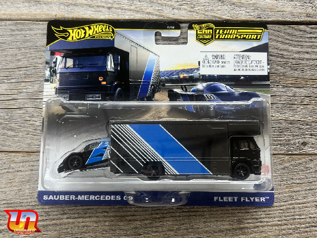 HOTWHEELS 1:64 TEAM TRANSPORT SAUBER-MERCEDES  C9 FLEET FLYER 