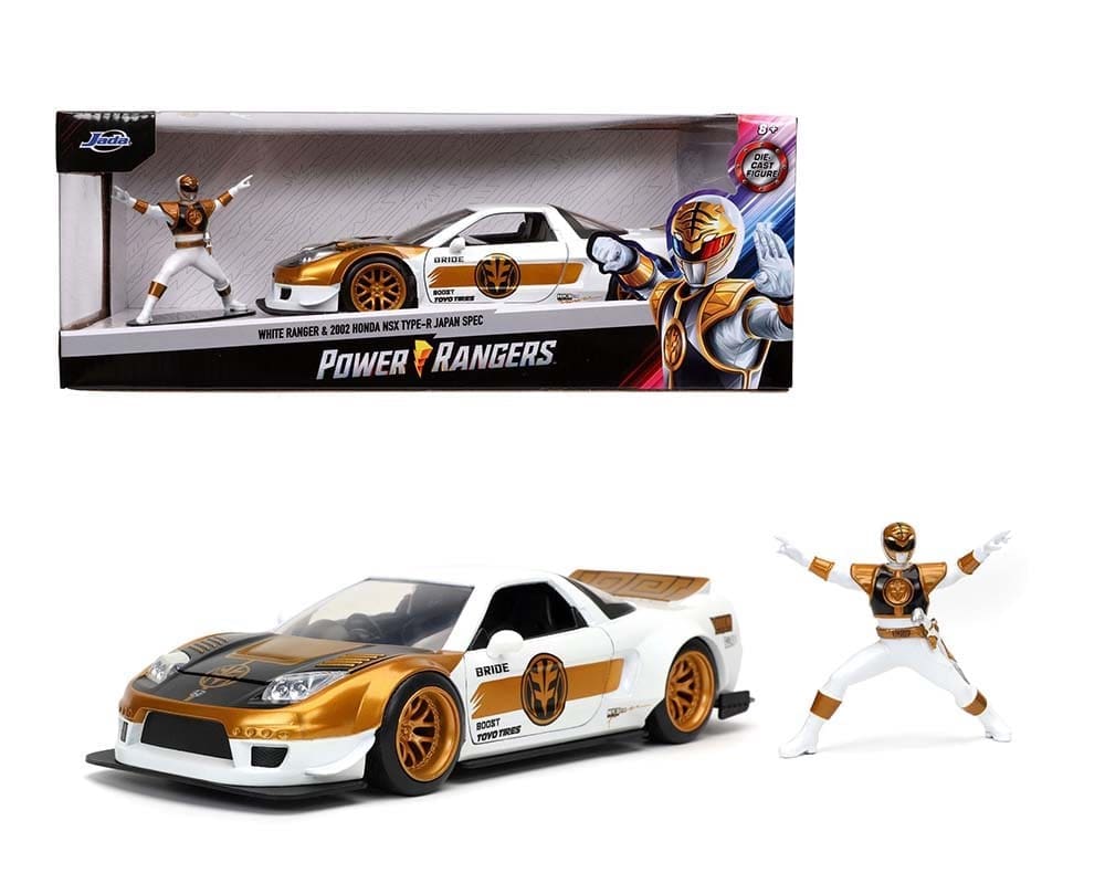 JADA  1/24  HR POWER RANGER HONDA 2002 NSX WHITE RANGER
