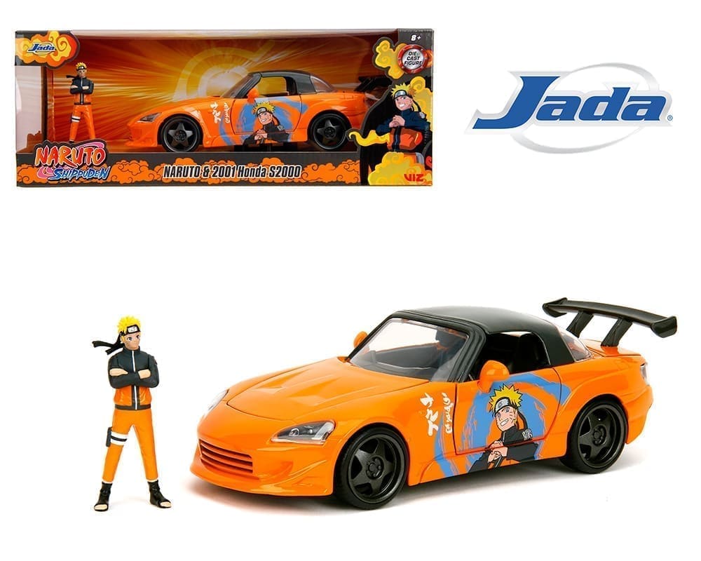 JADA  1/24  HR NARUTO HONDA 2021 S2000 WITH NARUTO FIGURE