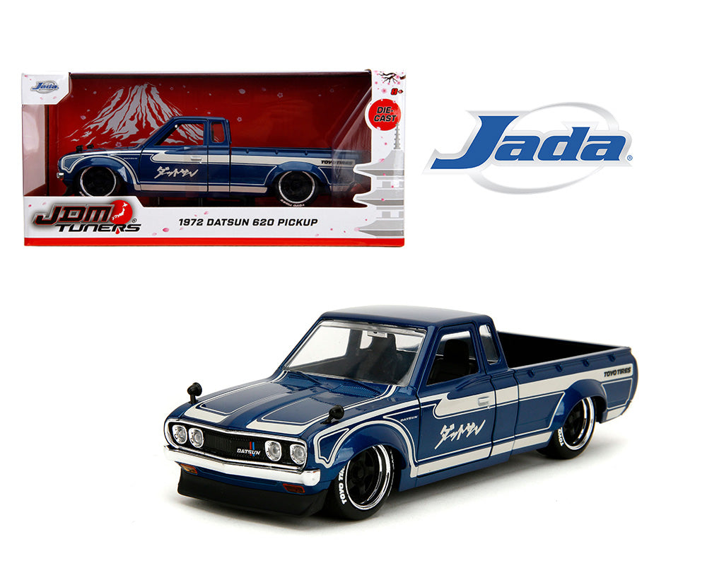 Jada 1:24 1972 Datsun 620 Pickup Truck – Blue – JDM Tuners