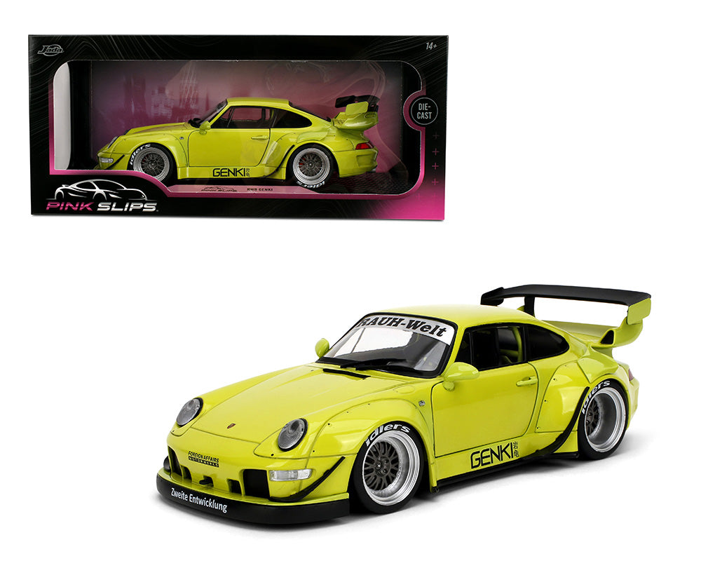 JADA  1/18 Porsche RWB Genki – Green – Pink Slips