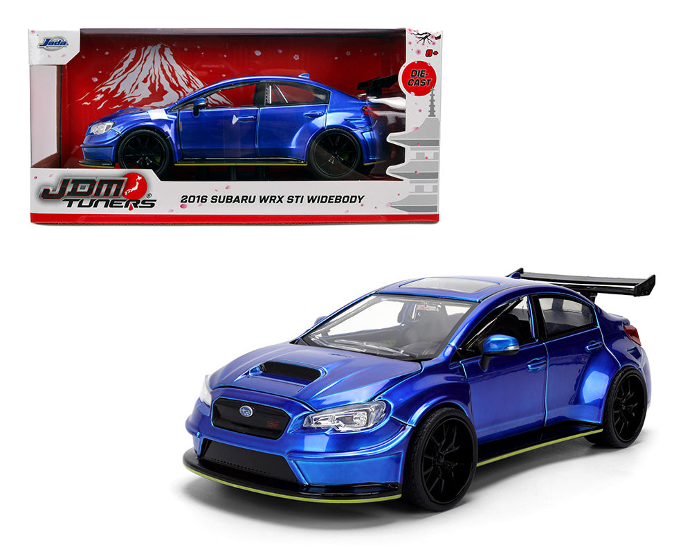 Jada 1:24 2016 Subaru WRX STI Widebody – Blue – JDM Tuners