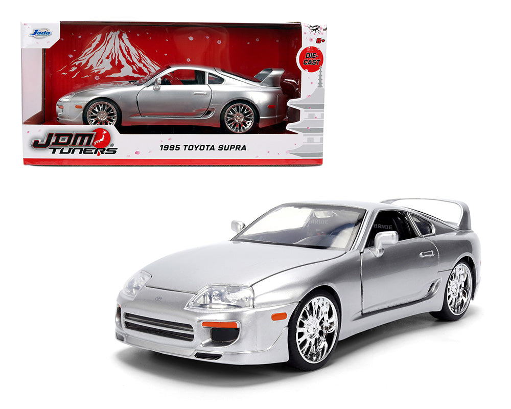 Jada 1:24 1995 Toyota Supra – Candy Silver – JDM Tuners