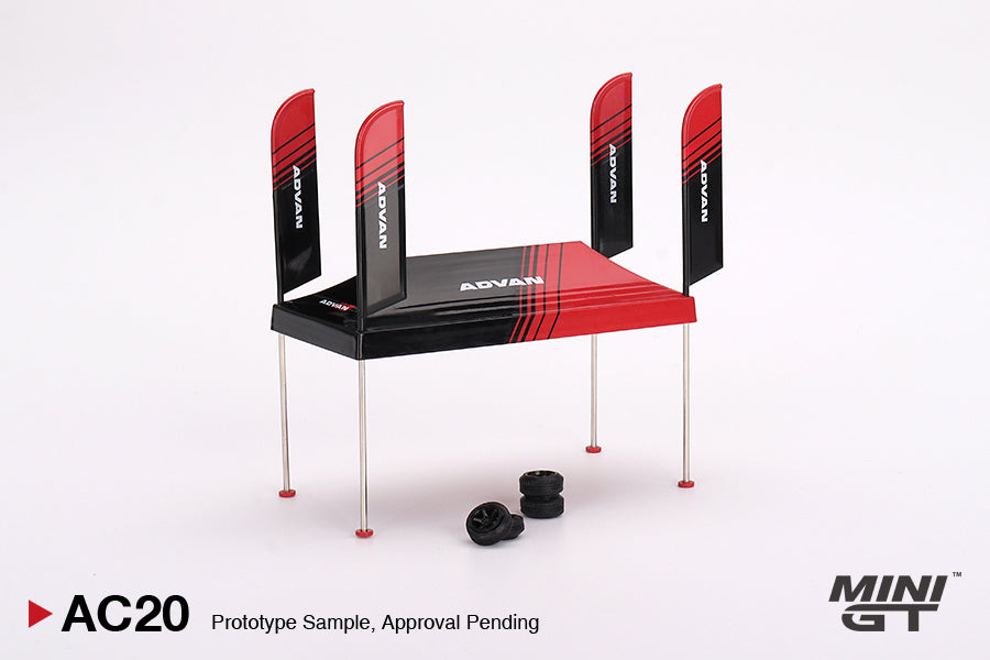 MINI GT 1:64 Paddock Service tent Set “ADVAN”