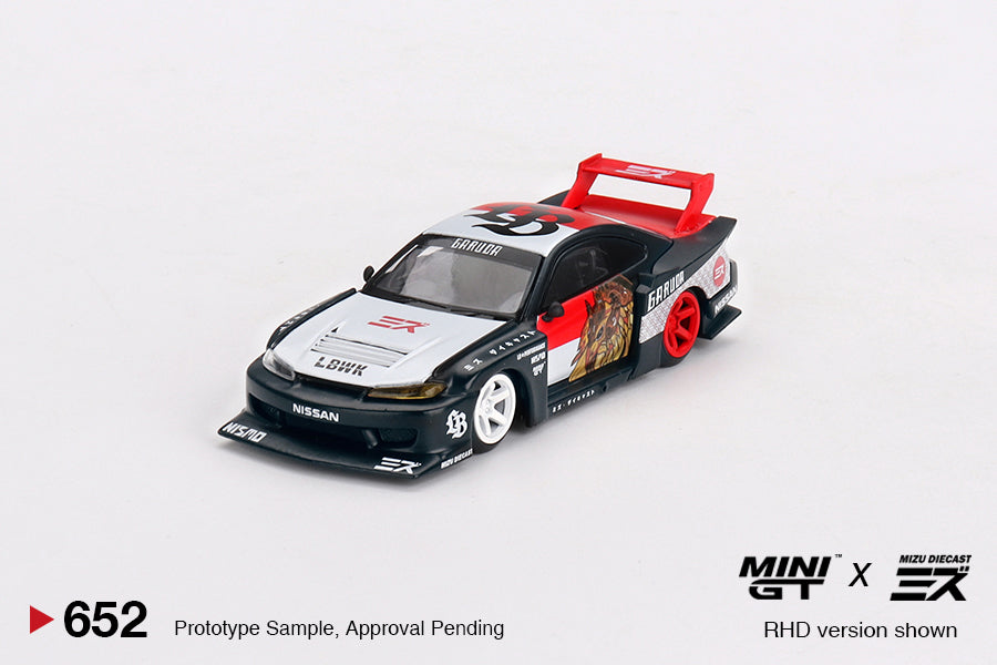 MINI GT 1/64 Nissan LB-Super Silhouette S15 SILVIA “Garuda” MINI GT x MIZU Diecast