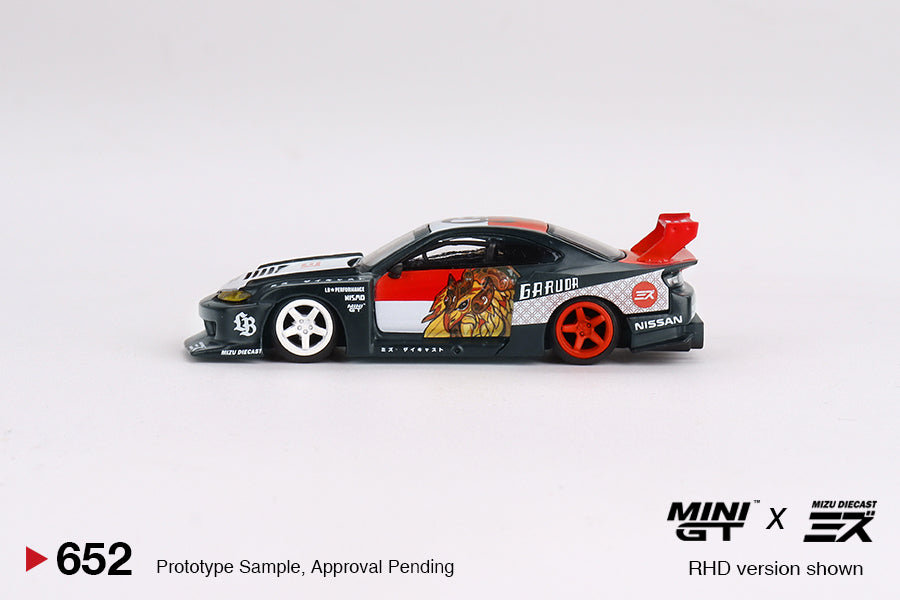 MINI GT 1/64 Nissan LB-Super Silhouette S15 SILVIA “Garuda” MINI GT x MIZU Diecast