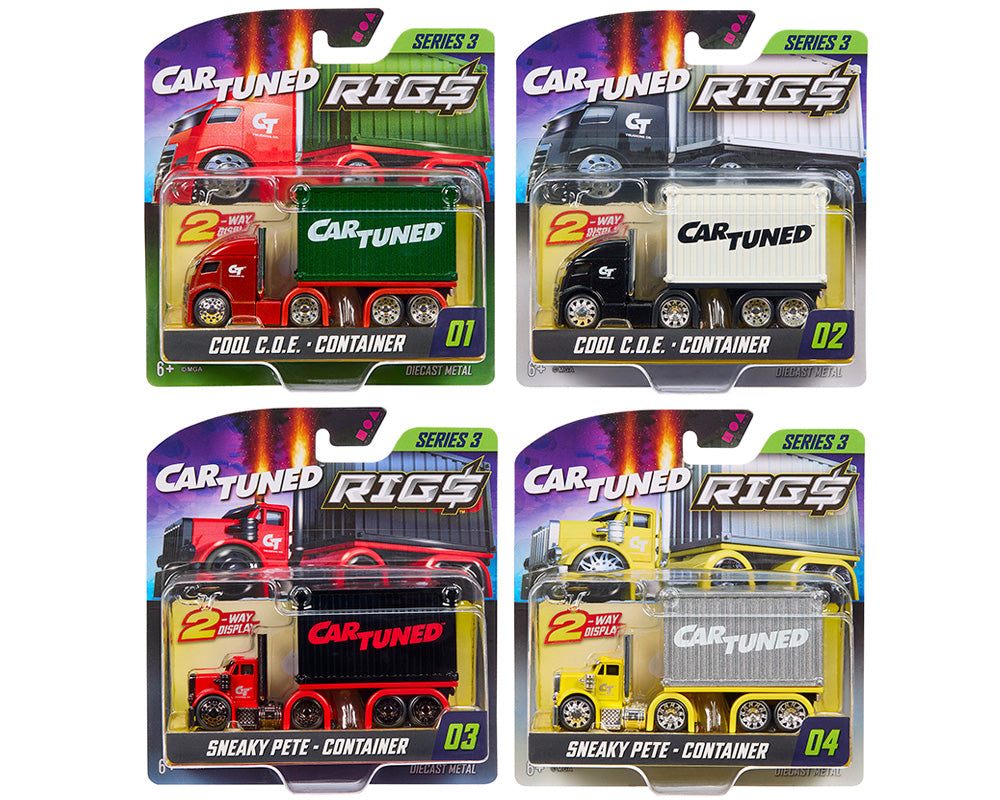 (COMING SOON) CarTuned 1:64 Container Rigs Series 3 Assortment