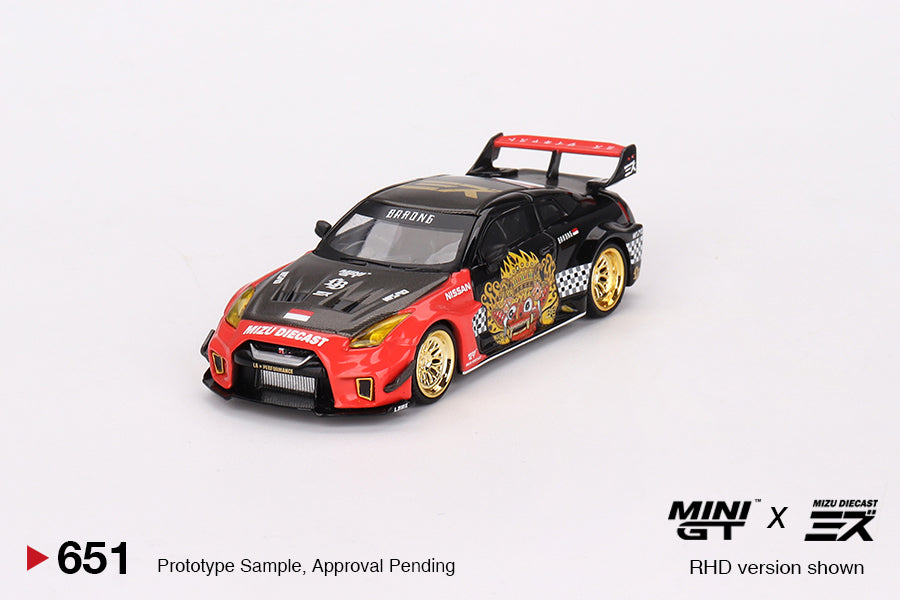 MINI GT 1/64 LB-Silhouette WORKS GT NISSAN 35GT-RR Ver.1 “BARONG”  MINI GT x MIZU Diecast