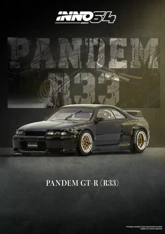 INNO64 1/64 GT-R (BCNR33) "PANDEM / ROCKET BUNNY"