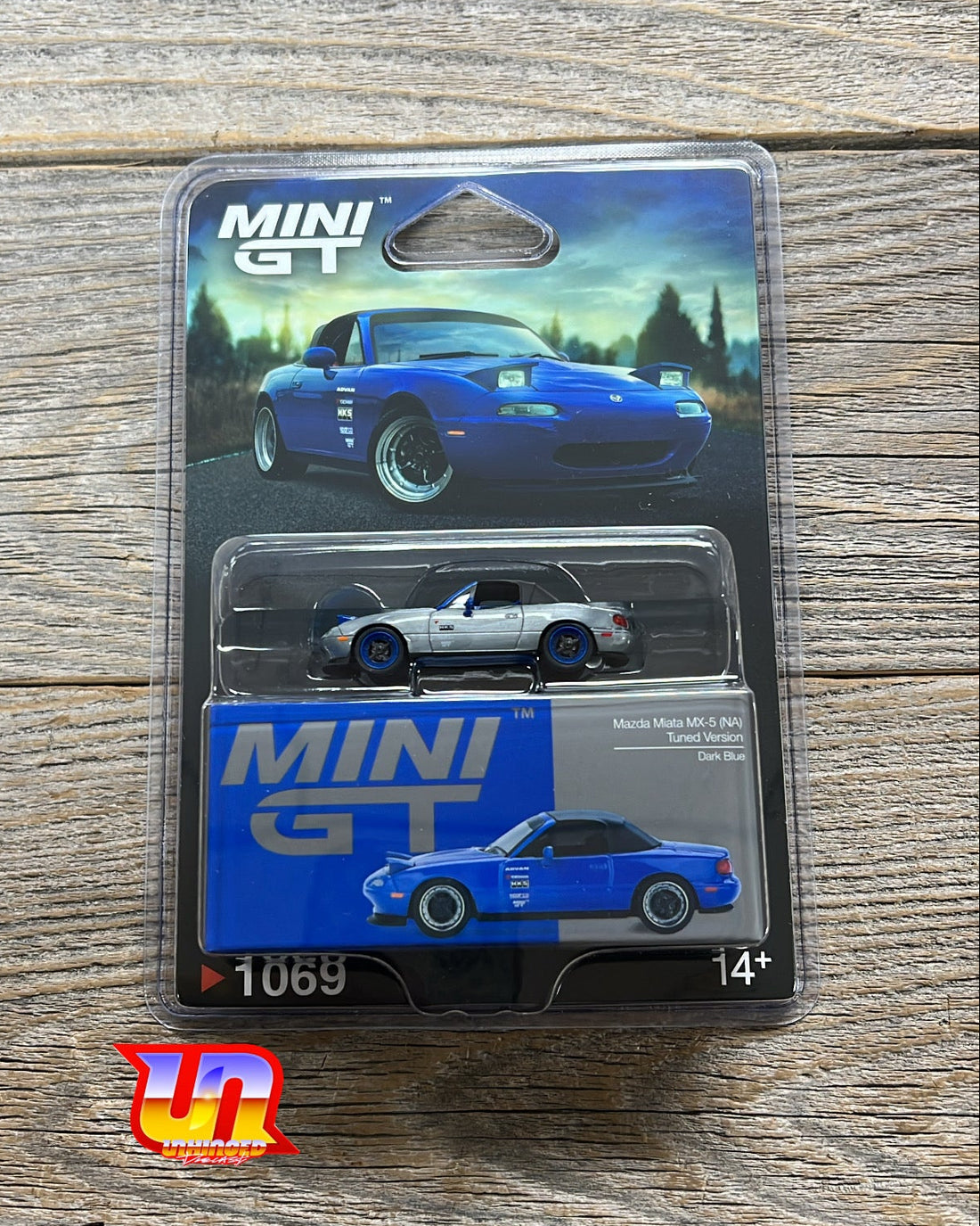 MINI GT 1/64  Mazda Miata MX-5 (NA) Tuned Version Dark Blue CHASE