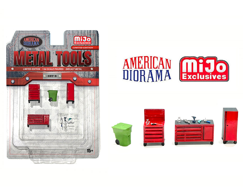 (PRE ORDER) American Diorama 1:64 Metal Tools Set B – Mijo Exclusives