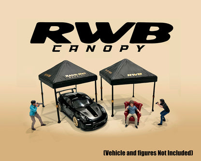 (PRE ORDER) American Diorama 1:64 Canopy RWB – Black – Mijo Exclusives