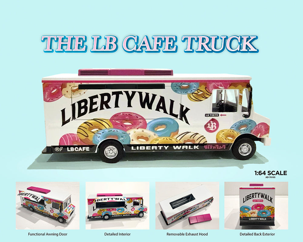 (COMING SOON) American Diorama 1:64 Food Truck Liberty Walk LB Cafe Truck – Limited Edition MiJo Exclusives